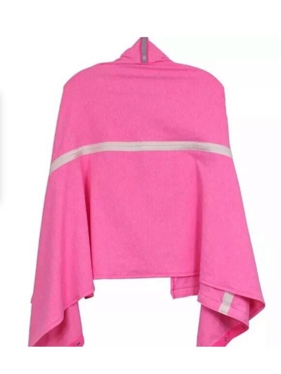 lululemon athletica Other - Lululemon Pink Poncho with Reflective Stripe One size